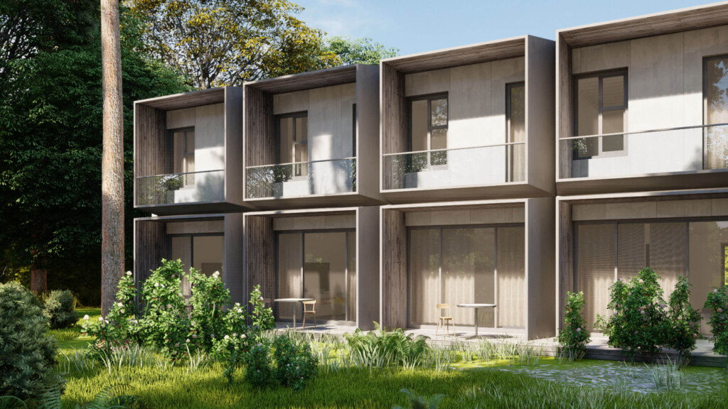 Prefabricated Row house by KODEA modular houses manufacturer